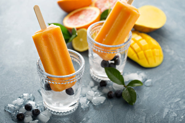 Mango And Baobab Frozen Yogurt Lollies