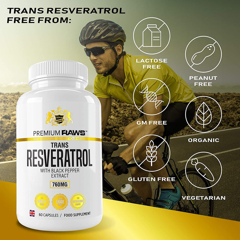 Trans Resveratrol Capsules with Black Pepper Extract | Antioxidant Supplement