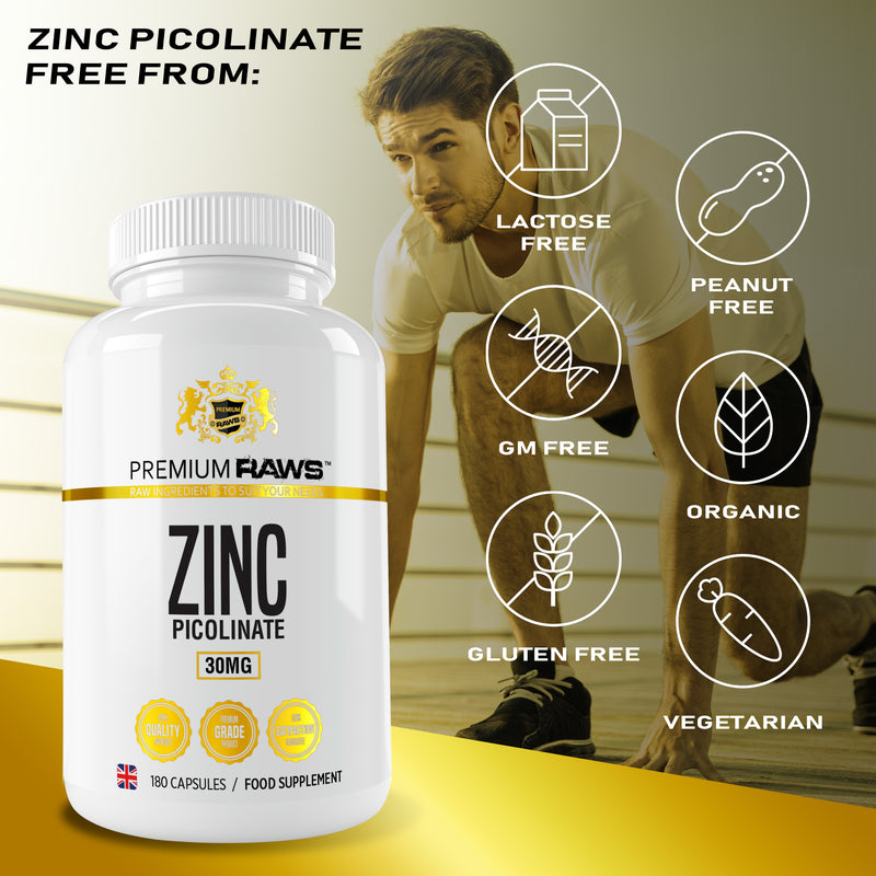 Zinc Picolinate Capsules | Immune Support, Hair and Skin & Reproductive Health.