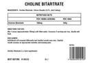 Choline Bitartrate Powder | 100%