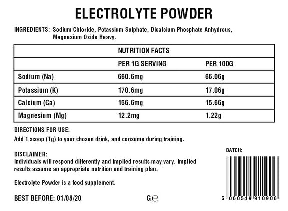 Electrolyte Powder | Na, K, Ca, Mg