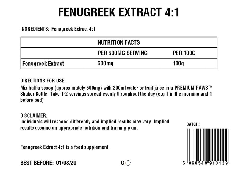 Fenugreek Powder | 4:1 Extract