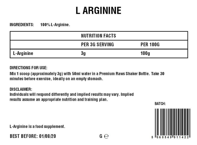 L-Arginine Powder | Amino Acid | 100%