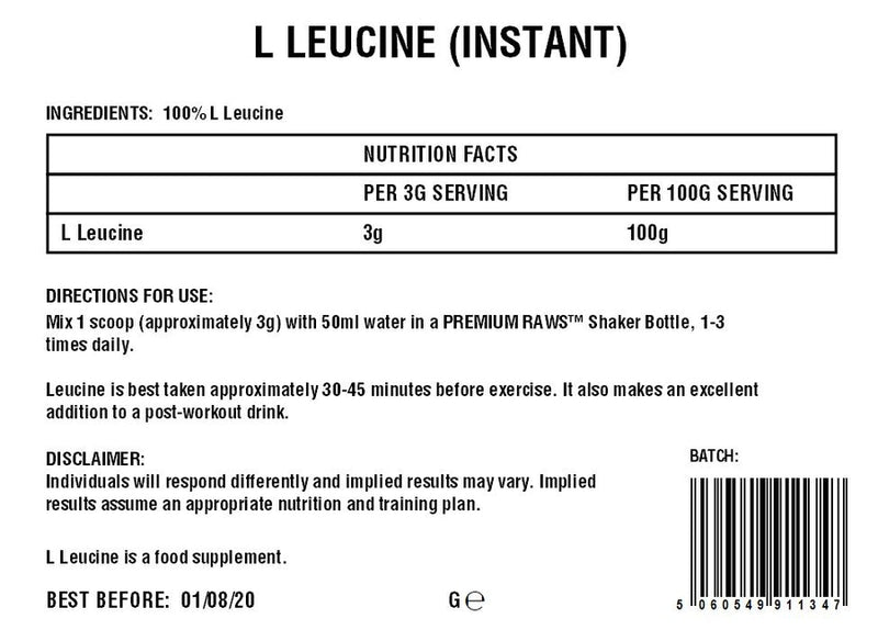 L-Leucine Powder | Amino Acid | 100%