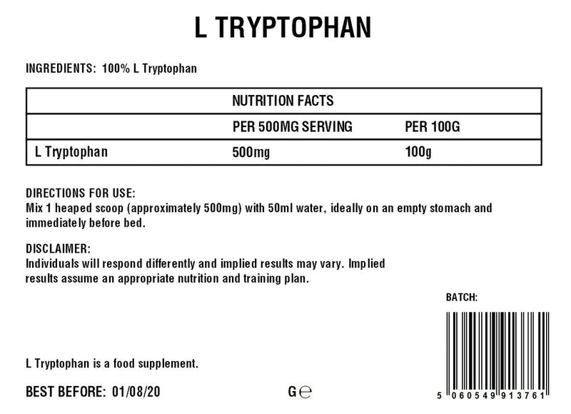 L-Tryptophan Powder | Essential Amino Acid | 100%